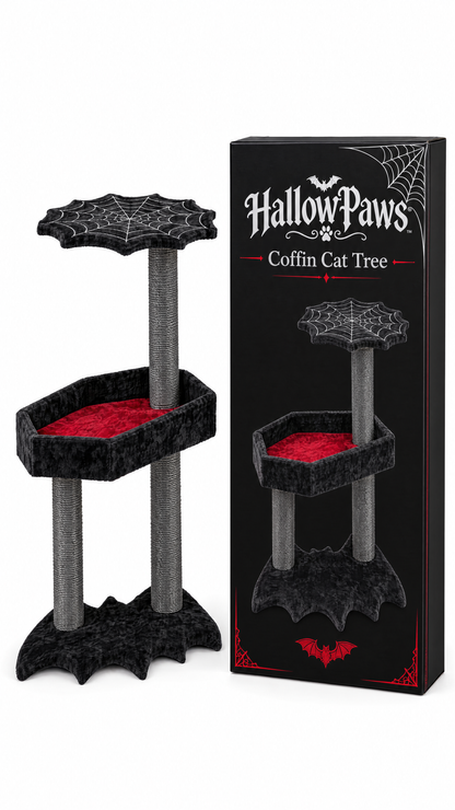 HallowPaws Coffin Cat Tree